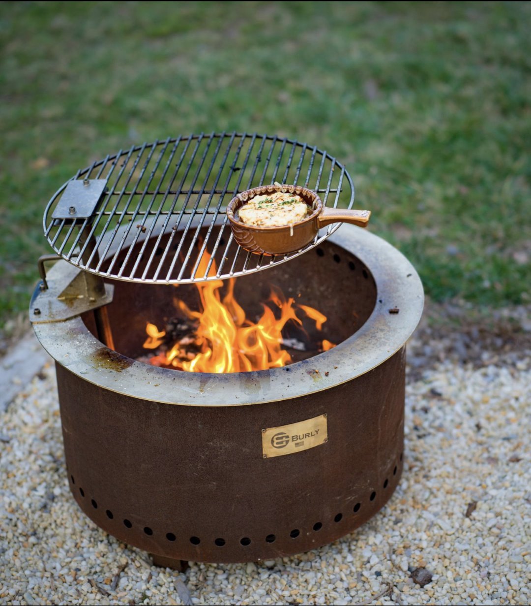 Grill Feature for the VIRGINIAN Fire Pit – Burly USA - Main Image